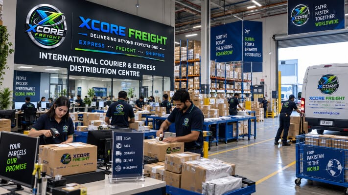 International Courier & Express Distribution Centre XCORE FREIGHT – International Courier & Express