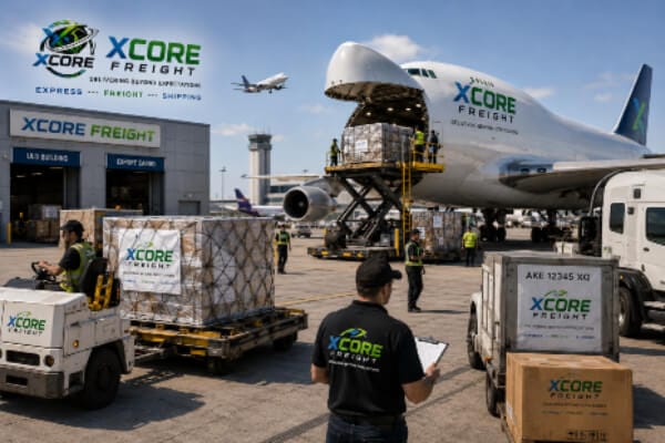 XCORE Freight Air Freight Operations – Global Air Cargo Services XCORE Freight air freight operations with cargo aircraft and airport logistics team
