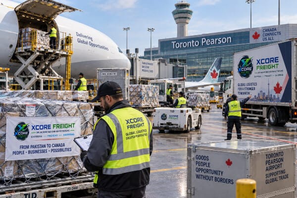 canada airport operations xcore freight door to door delivery pakistan to canada