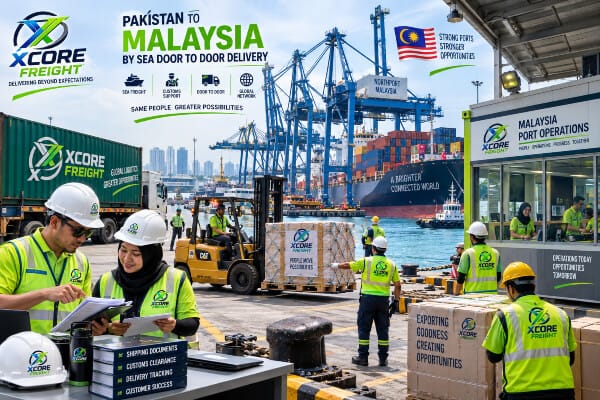 Pakistan to Malaysia door-to-door delivery by XCORE FREIGHT